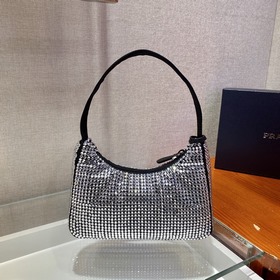 Prada  Сверкающая сумка Hobo Новый номер модели： 1NE515 Сверкающ