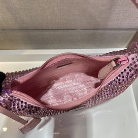 Prada  Сверкающая сумка Hobo Новый номер модели： 1NE515 Сверкающ