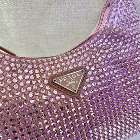 Prada  Сверкающая сумка Hobo Новый номер модели： 1NE515 Сверкающ