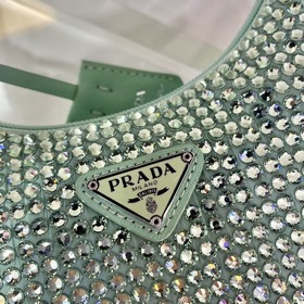 Prada  Сверкающая сумка Hobo Новый номер модели： 1NE515 Сверкающ