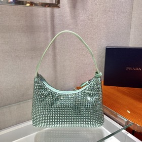 Prada  Сверкающая сумка Hobo Новый номер модели： 1NE515 Сверкающ