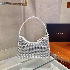 Prada  Сверкающая сумка Hobo Новый номер модели： 1NE515 Сверкающ