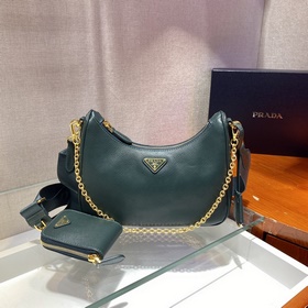 PRADA Новый номер модели： 1BH204, нейлоновая сумка Hobo для ноше