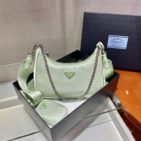 PRADA Новый номер модели： 1BH204, нейлоновая сумка Hobo для ноше