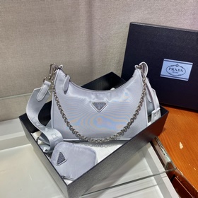 PRADA Новый номер модели： 1BH204, нейлоновая сумка Hobo для ноше