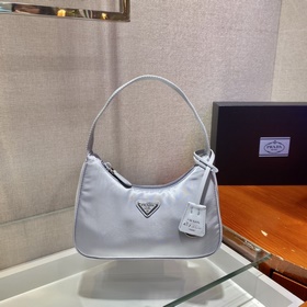 PRADA Модель： 1NE515 Сумка в форме полумесяца из импортной ткани