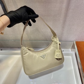 PRADA Новый цвет： песочный Модель： 1NE515 Сумка в форме полумеся