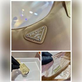 PRADA Новый цвет： песочный Модель： 1NE515 Сумка в форме полумеся