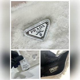 PRADA дизайн меховой сумки снова в тренде этого сезона. Даже чер