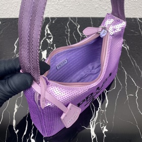Prada Сумка Hobo с вышивкой Артикул： 1NE515 Вышивка Самая красив