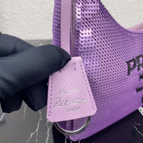 Prada Сумка Hobo с вышивкой Артикул： 1NE515 Вышивка Самая красив