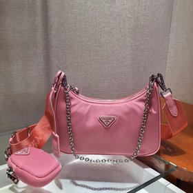 Prada с коробкой Новая модель нейлоновой сумки Hobo для ношения