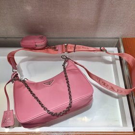 Prada с коробкой Новая модель нейлоновой сумки Hobo для ношения