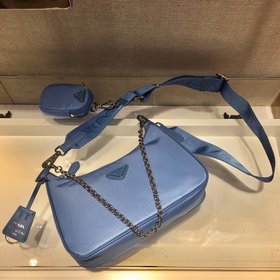 Prada с коробкой Новая модель нейлоновой сумки Hobo для ношения