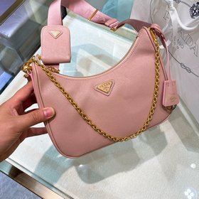Prada Самая популярная сумка Hobo 3 в 1 (полностью из кожи) Сумка