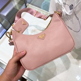 Prada Самая популярная сумка Hobo 3 в 1 (полностью из кожи) Сумка