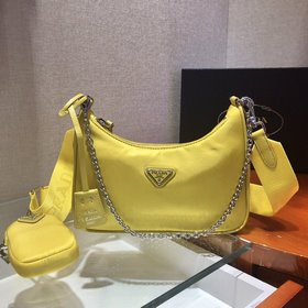 Prada с коробкой Новая модель нейлоновой сумки Hobo для ношения