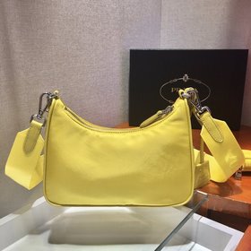 Prada с коробкой Новая модель нейлоновой сумки Hobo для ношения