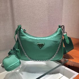 Prada с коробкой Новая модель нейлоновой сумки Hobo для ношения
