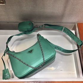 Prada с коробкой Новая модель нейлоновой сумки Hobo для ношения