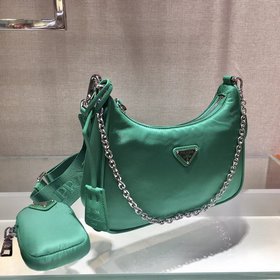 Prada с коробкой Новая модель нейлоновой сумки Hobo для ношения