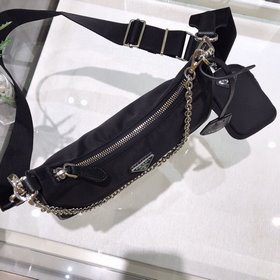 Prada с коробкой Новая модель нейлоновой сумки Hobo для ношения
