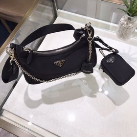 Prada с коробкой Новая модель нейлоновой сумки Hobo для ношения 