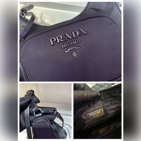 Prada Осенне-зимняя коллекция Артикул： 1BC123 Новая сумка из пле