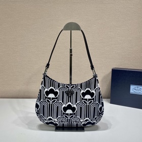 Prada  Тканая сумка с подмышечным ремнем Модель： 1BC499 Сумка ч