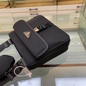 PRADA Модель 2VH110 Мужская сумка-бокс из нейлона Новая модель 