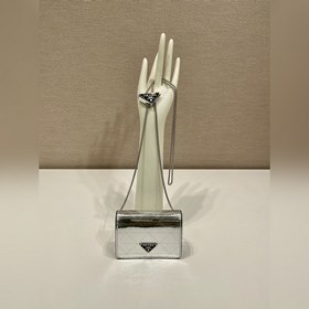 Prada Блестящая сумка Модель： 1MR024 Серебристый зеркальный Эта