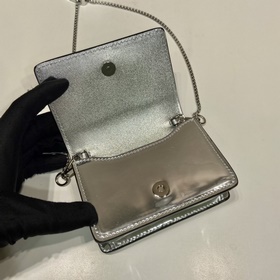 Prada Блестящая сумка Модель： 1MR024 Серебристый зеркальный Эта 