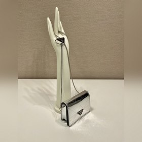 Prada Блестящая сумка Модель： 1MR024 Серебристый зеркальный Эта 