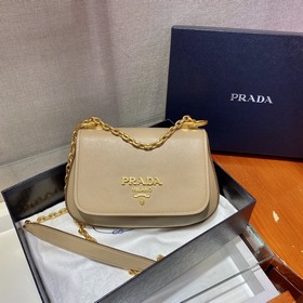 PRADA Сумка с цепочкой Модель： 1BD275 Изготовлена из импортной к