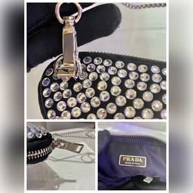 PRADA Маленькая сумка с блестящей цепочкой Артикул： 1BD733 Сама