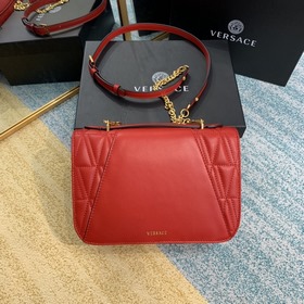 Versace Вышитая кожа Сумка через плечо Versace Virtus с изображе