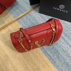Versace Вышитая кожа Сумка через плечо Versace Virtus с изображе