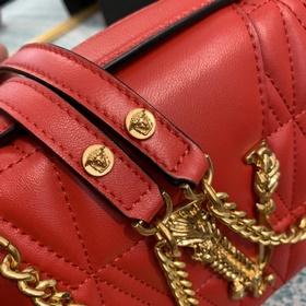 Versace Вышитая кожа Сумка через плечо Versace Virtus с изображе