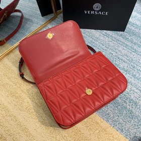 Versace Вышитая кожа Сумка через плечо Versace Virtus с изображе