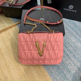 Versace Вышитая овечья кожа Сумка через плечо Medusa Сумка укра