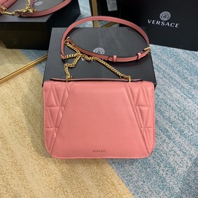 Versace Вышитая овечья кожа Сумка через плечо Medusa Сумка укра