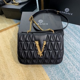 Versace Вышитая кожа овцы Сумка через плечо Medusa Сумка украше
