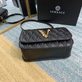 Versace Вышитая кожа овцы Сумка через плечо Medusa Сумка украше