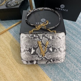 Versace Сумка через плечо с узором кожи змеи Сумка через плечо M
