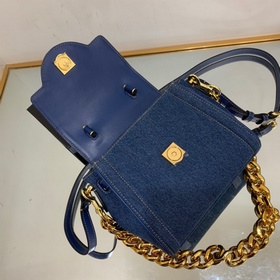 Versace Маленькая сумка из денима Сумка из коллекции весна-лето 