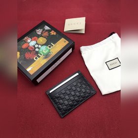 Gucci, высококачественный товар, тонкая карта, кожа с четким прин