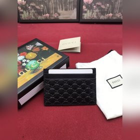 Gucci, высококачественный товар, тонкая карта, кожа с четким прин