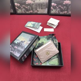 Gucci, высококачественный товар, небольшой кожаный кошелек с двой