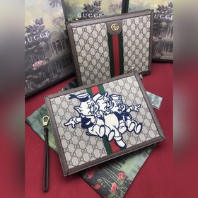 Gucci, оригинал [губы] Серия сумок Ophidia с изображением счастли