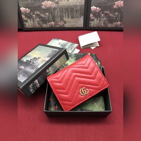 Gucci, высококачественный продукт, карточный чехол GG Marmont, с
